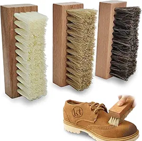 shoe brush trio materials