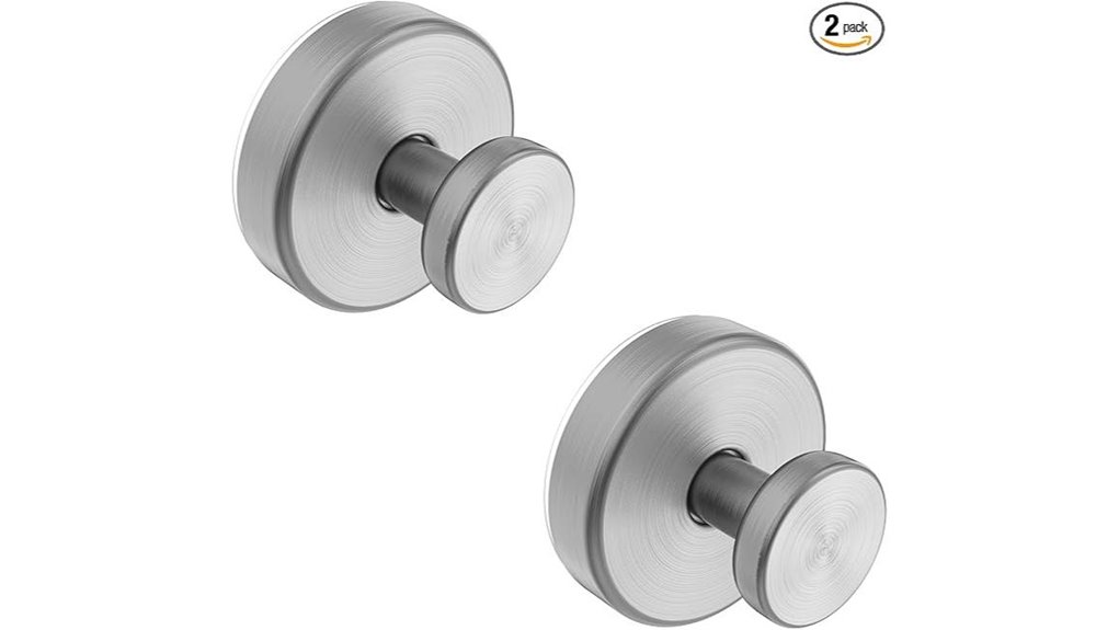 shower hook 2 pack silver