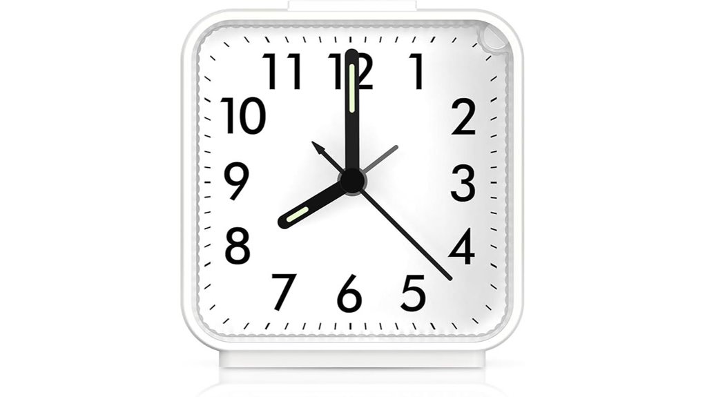 Best Loud and Simple Travel Alarm Clocks for On‑The‑Go 7 silent analog alarm clock