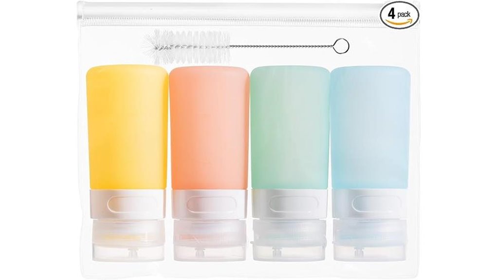 silicone 2oz condiment bottles