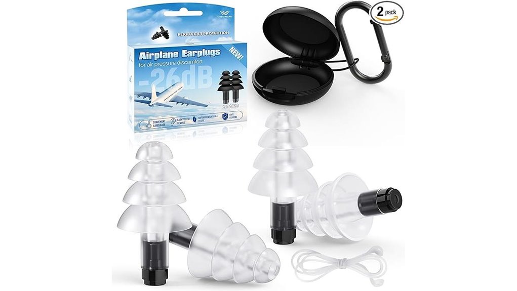 silicone airplane ear 26db