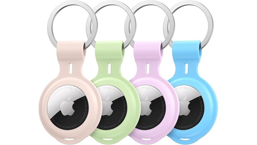 silicone airtag keychain holder