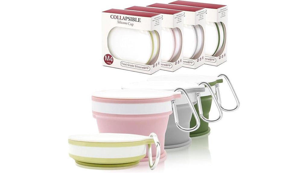 silicone collapsible travel mugs