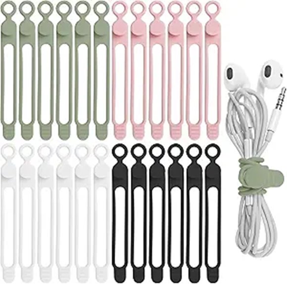 silicone earphone cable organizer