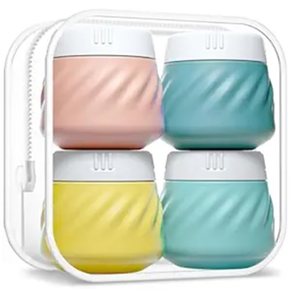 silicone leak proof tsa approved jars