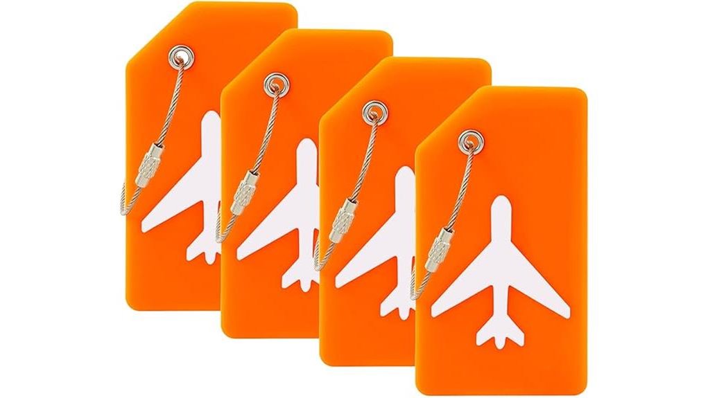 silicone luggage tags pack
