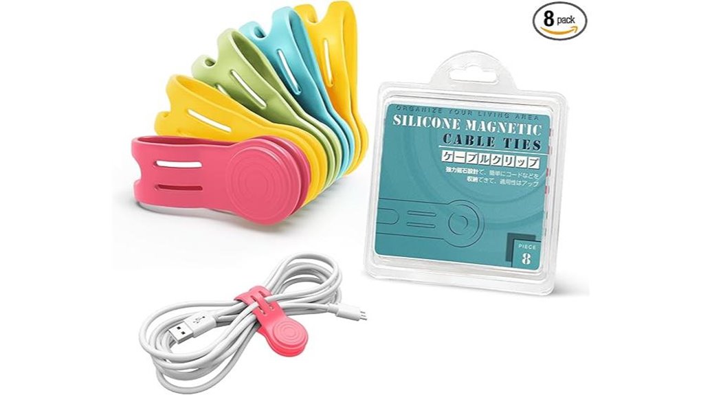 silicone magnetic cable organizer