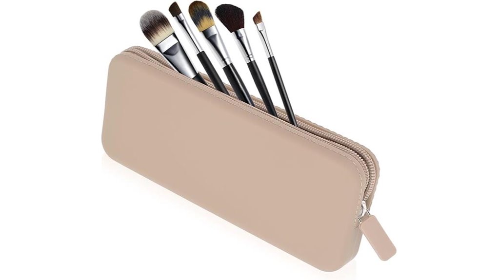 silicone makeup brush zip