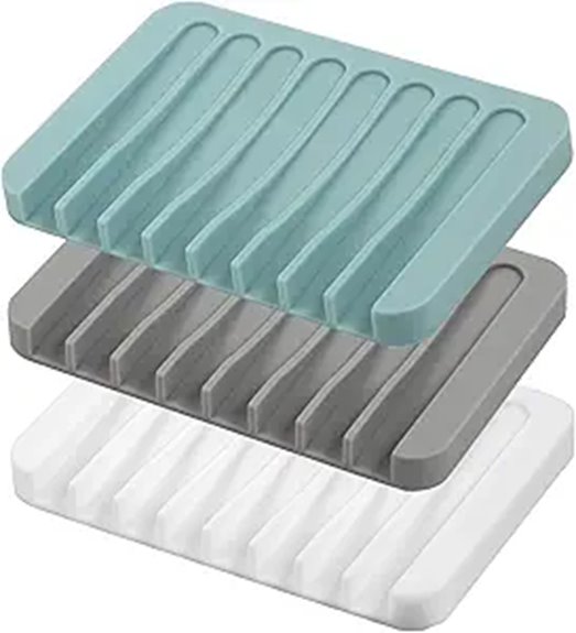 silicone self draining dish set