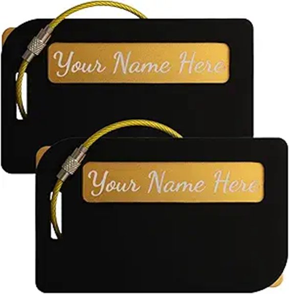silicone sleeved personalized metal tags