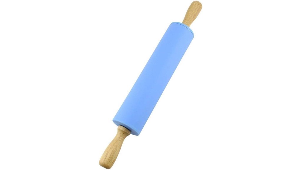 silicone wooden handle non stick