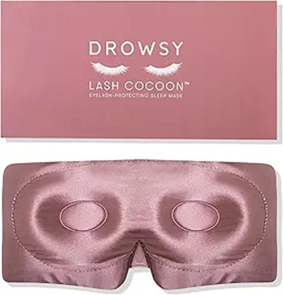 Travel Sleep Masks for Lash Extensions: Deep Eye Cups That Work 15 silky sleep mask cups