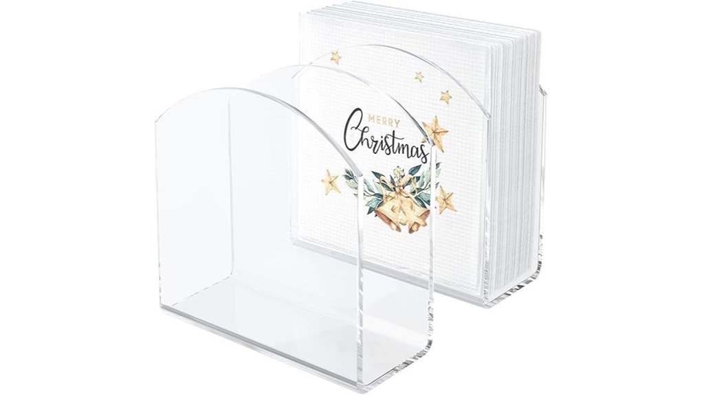silut clear acrylic napkinholders