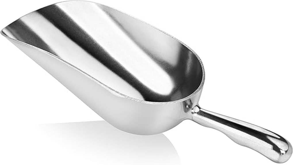 The Best Ice Scoop That Makes Ice‑Crunching a Breeze 2 silver 12oz ice scoop