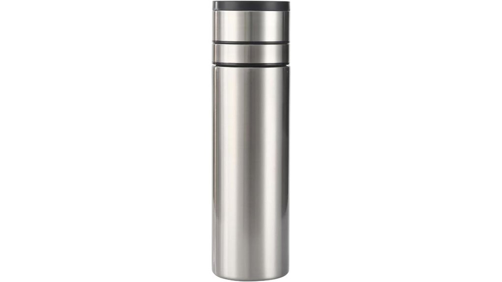 silver 17oz insulated mug