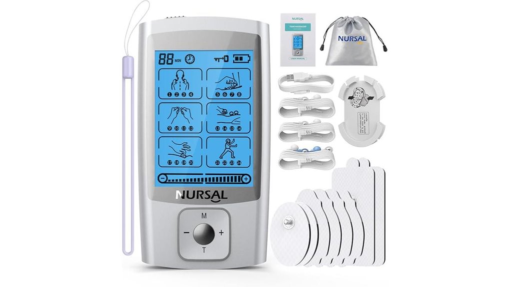silver 24 mode tens stimulator