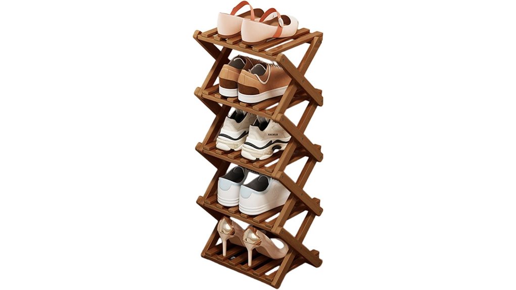 Foldable Shoe Racks for Long Stays (Air-Out Shoes) - Fresh Feet 13 simcat five tier tawny rack