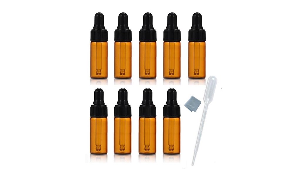 Mini Dropper Bottles: No‑Spill, Precise Serum Dosing 7 simple e 10 pack amber oil