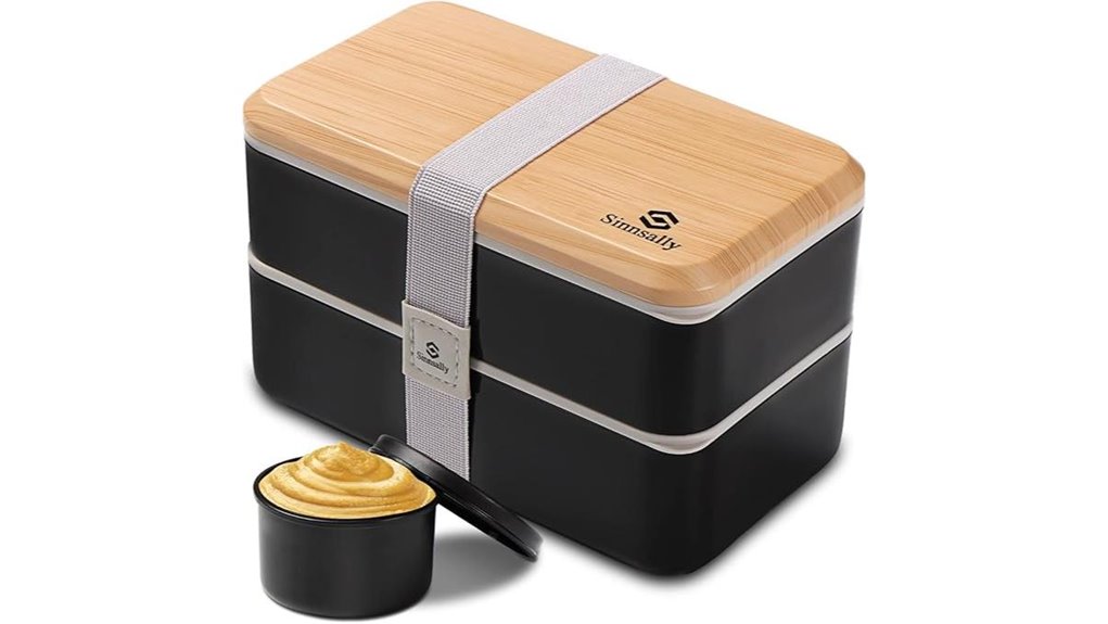 Top Leak‑Resistant Bento‑Style Lunch Boxes for Day Tours 2 sinnsally 47oz leak proof box