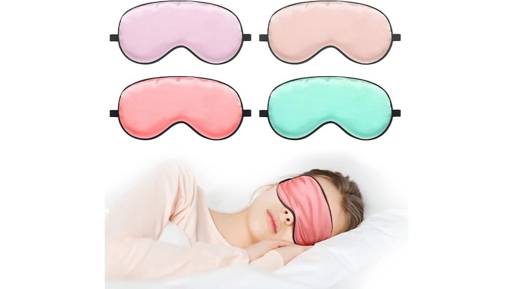 Soft, Adjustable Kids Sleep Masks for Flights Parents Need 8 sintege silk masks kids