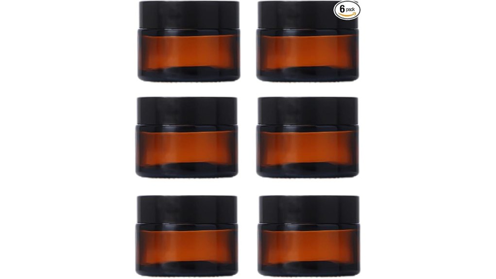 Best Leak-Proof, Wide-Mouth Travel Jars for Balms & Creams 14 six 0 5oz amber jars