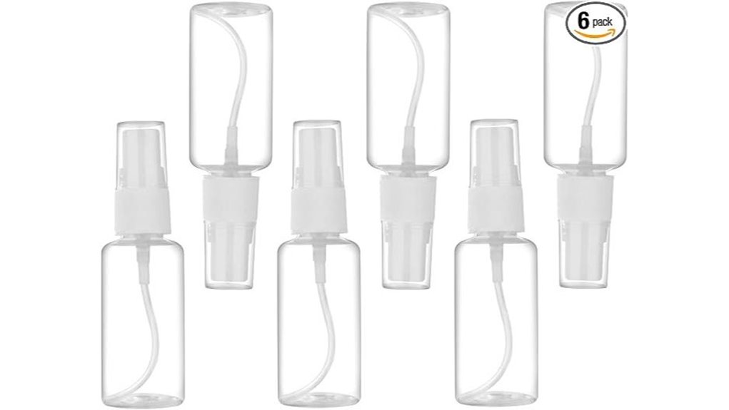Mini Spray Bottles for Travel: Fine Mist vs Stream 2 six 1oz fine mist