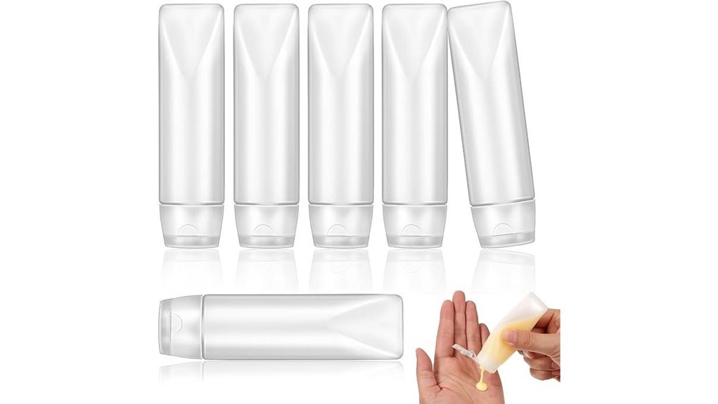 six 1oz travel toothpaste