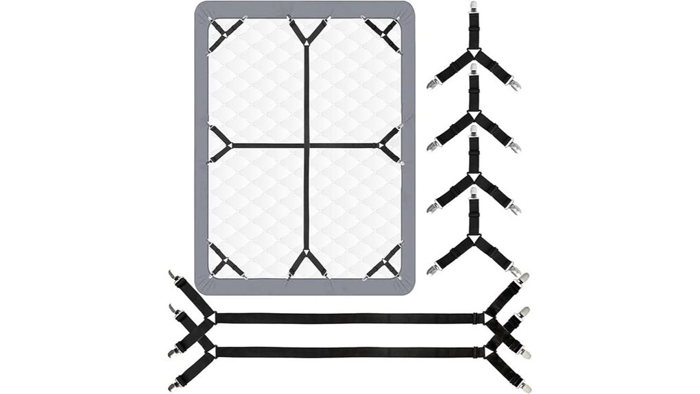 Best Travel Sheet Straps That Keep Bedding in Place 7 six adjustable bed straps