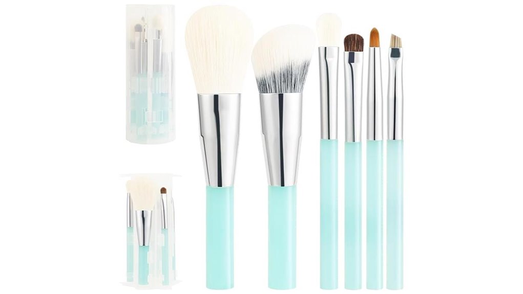 Mini Makeup Brush Sets (Protective Cases) Worth Trying 5 six brush set with holder