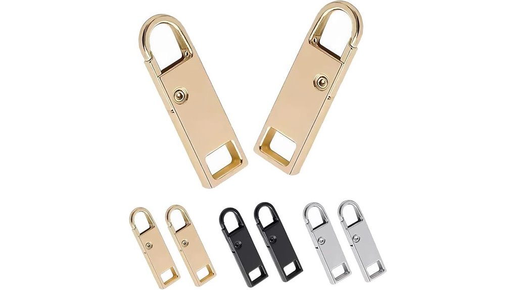 Best Replacement Zipper Pulls for Travel Bags to Fix Instead 4 six deoward metal pulls