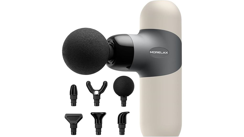 Best Travel Massage Guns (Mini Size) You’ll Want in Your Bag 7 six headed mini massage gun