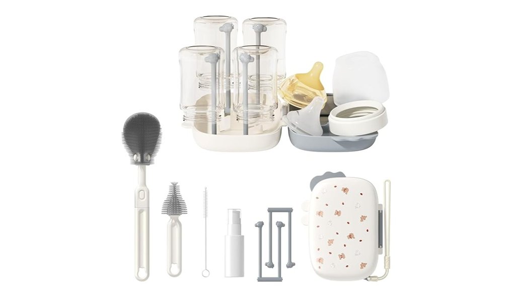 six in one bottle cleaning brushes