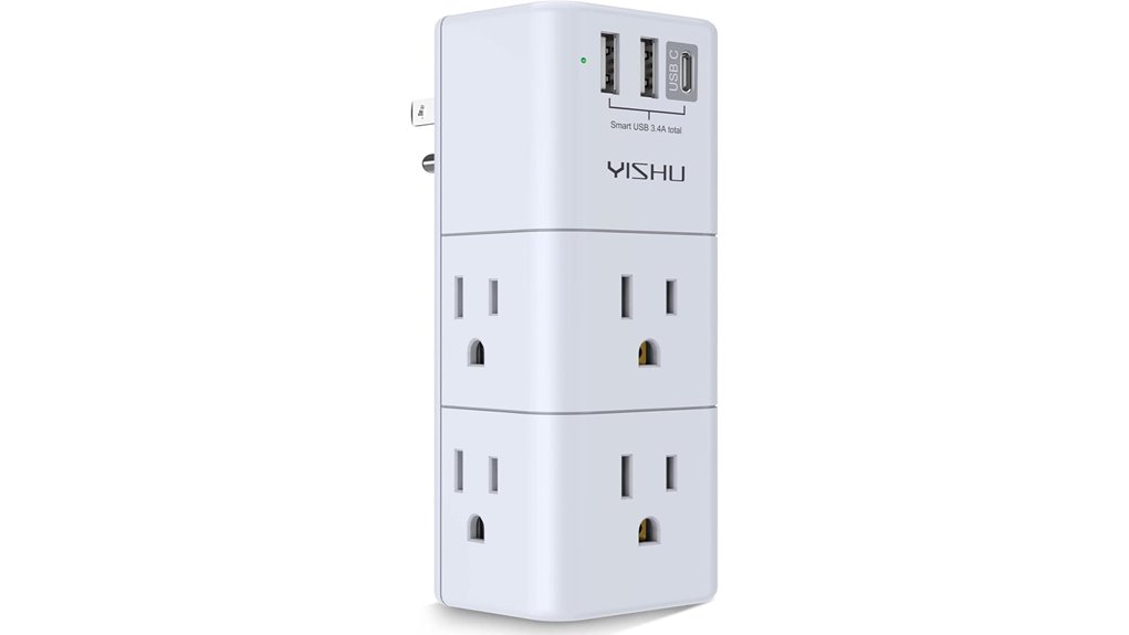 Best Travel Surge Protectors with USB Ports for On‑the‑Go Power 15 six outlets three usb surge protector