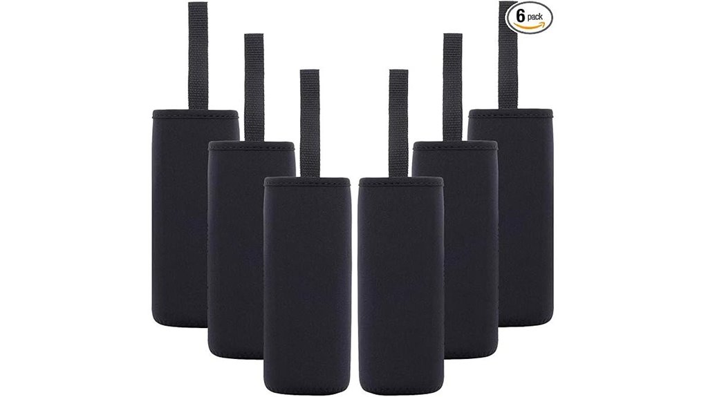 Insulated Bottle Sleeves That Keep Drinks Extra Cold While Traveling 14 six pack collapsible neoprene sleeves