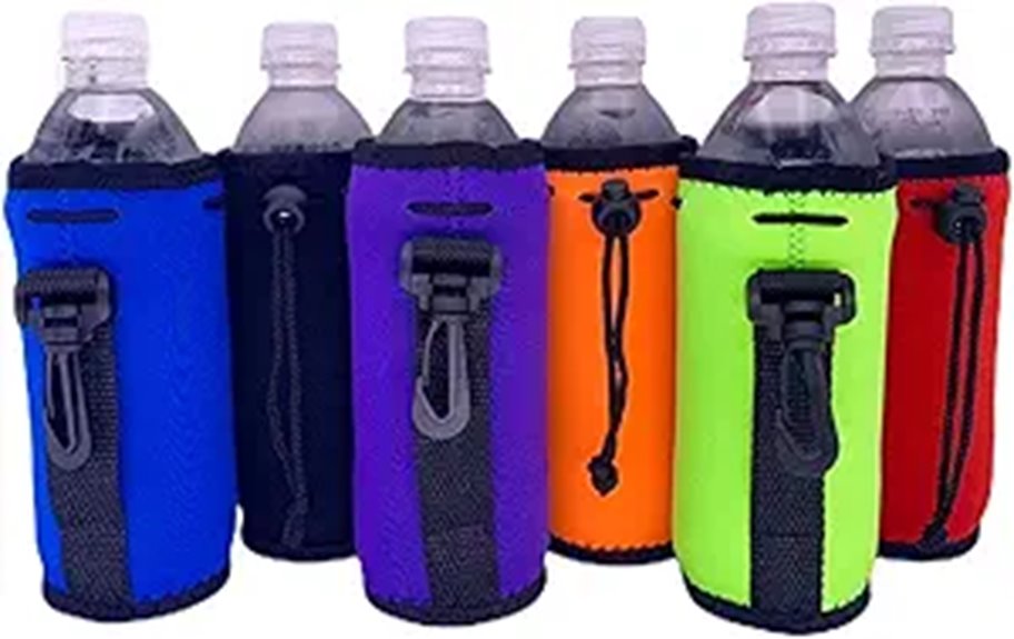 Insulated Bottle Sleeves That Keep Drinks Extra Cold While Traveling 10 six pack color neoprene bottle