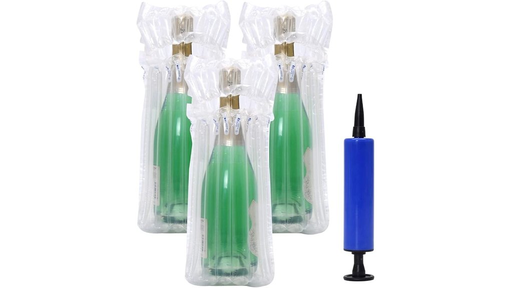 Wine Bottle Protectors That Keep Glasses Safe on the Move 3 six pack inflatable wine protector