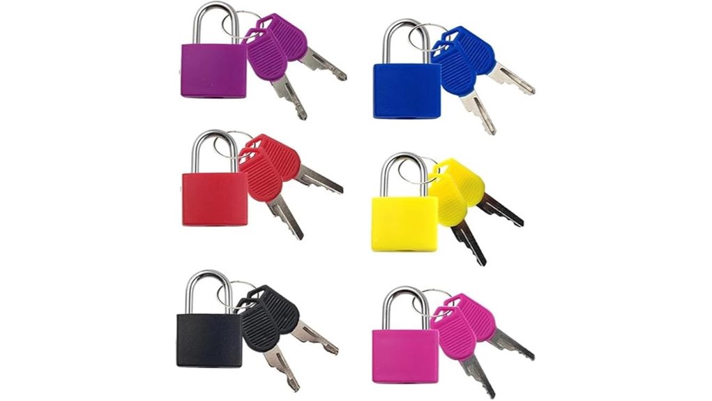 Best Small Padlocks for Travel: Smooth Shackle You’ll Love 7 six pack keyed locks