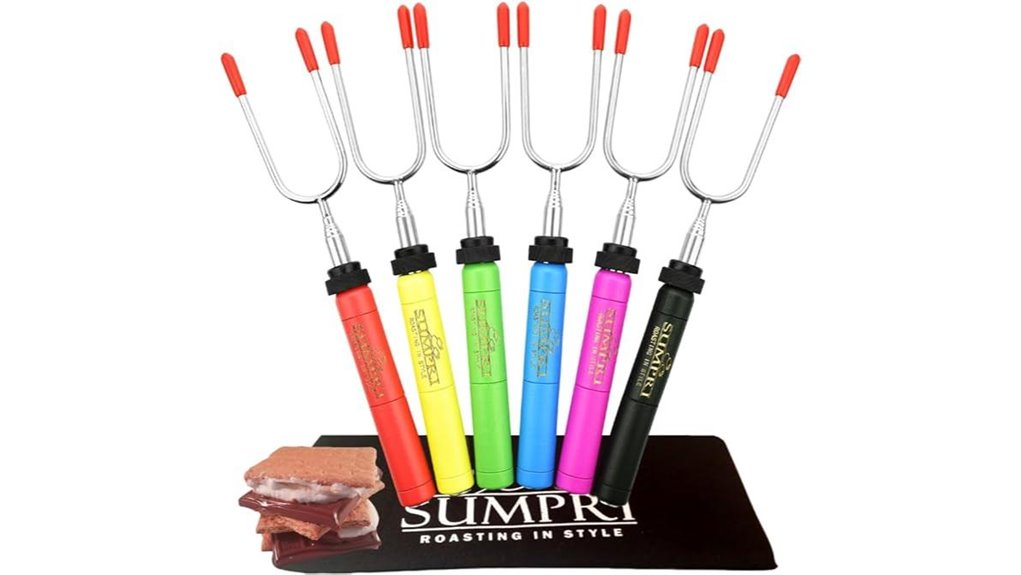 six pack rotating smores skewers