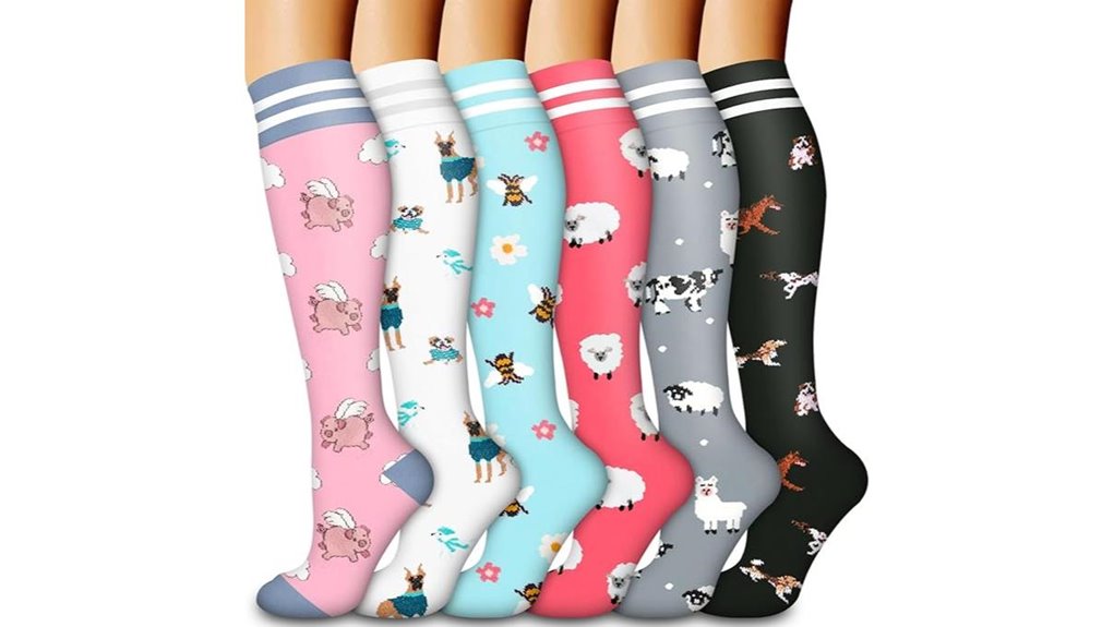 six pair laite hebe socks