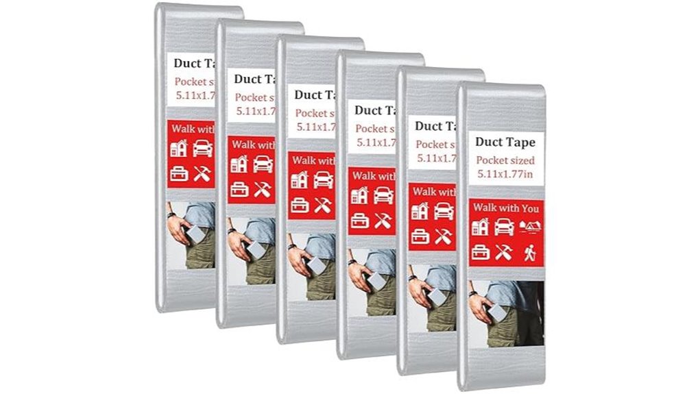 six piece pocket duct tape