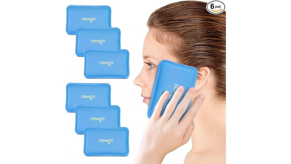 Reusable Ice Packs for On-the-Go Injuries: Slim Gel Solutions 12 six reusable gel packs