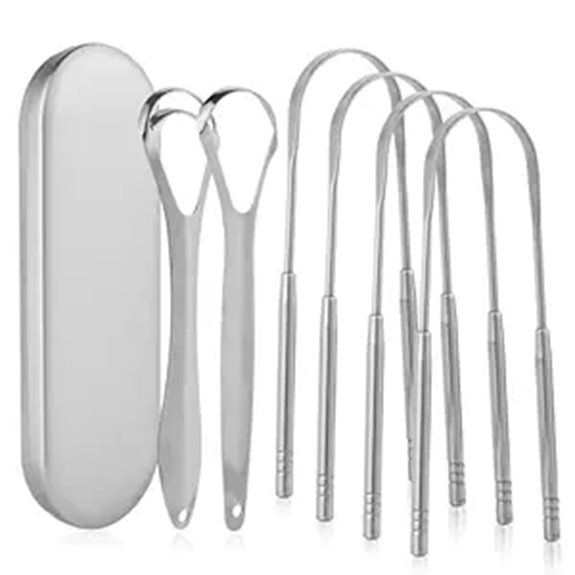 Best Travel Tongue Scrapers: Case Included for On-the-Go Use 14 six reusable tonguescraper travelcase