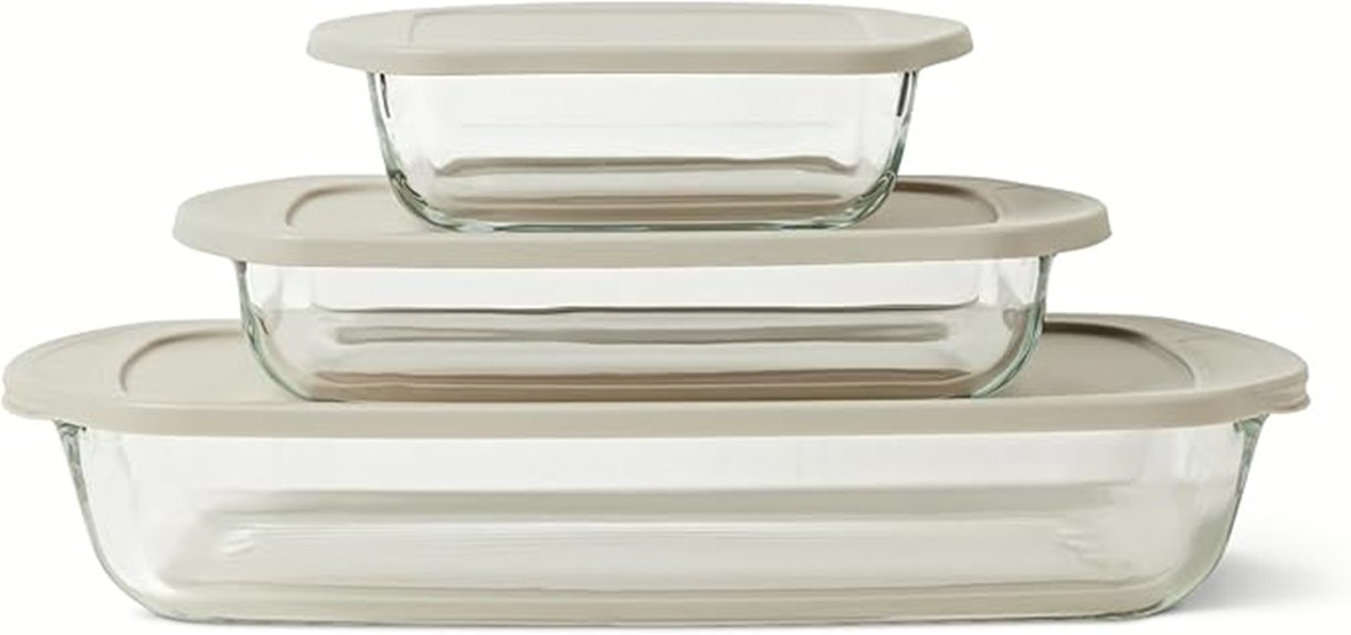 six set bpa free glass dishes