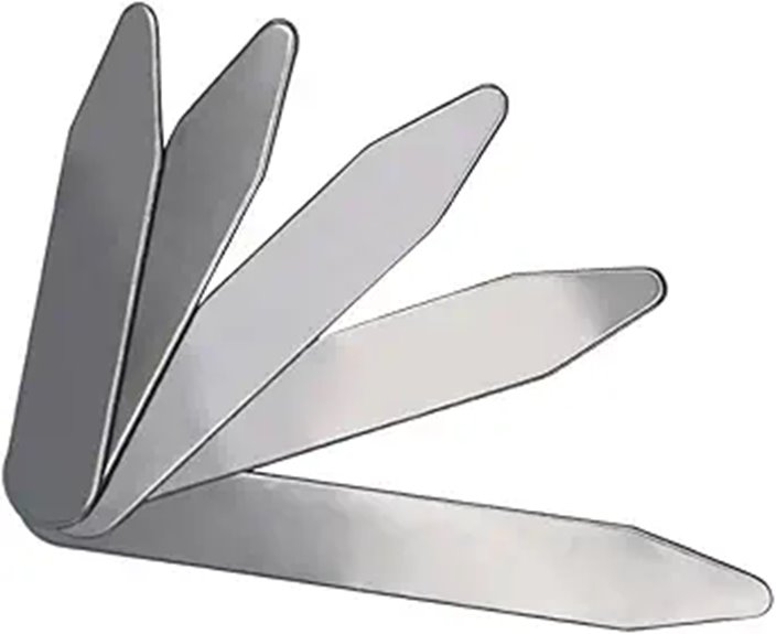 Collar Stays (Metal Travel Set) That Keep Your Shirts Crisp 9 six stainless collar stays