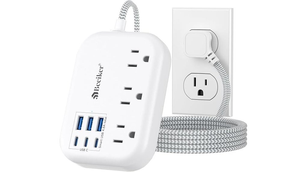 Travel Power Strips with USB‑C Worth Every Trip 6 six usbs three outlets