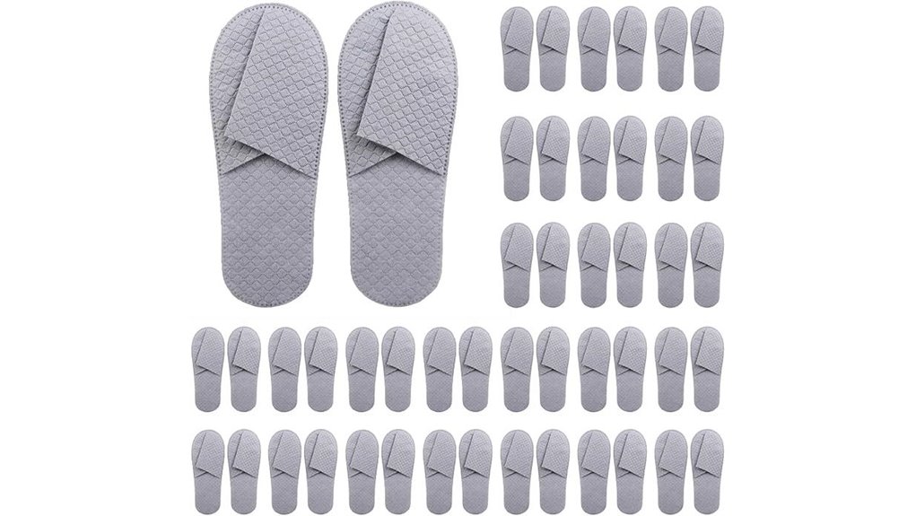 Travel Slippers with Washable Soles Loved by Hotel Guests 9 sixteen pair cooling hotel slippers