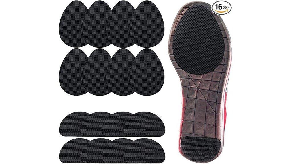 sixteen piece non skid rubber grips