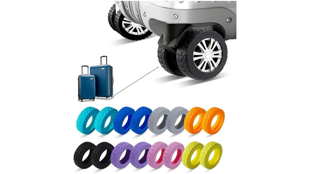 sixteen silicone luggage covers
