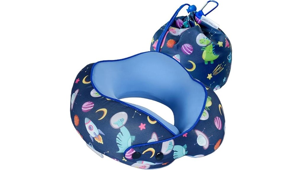 Kids Neck Pillows That Keep Slumps at Bay 2 skytrax kids dinosaur pillow