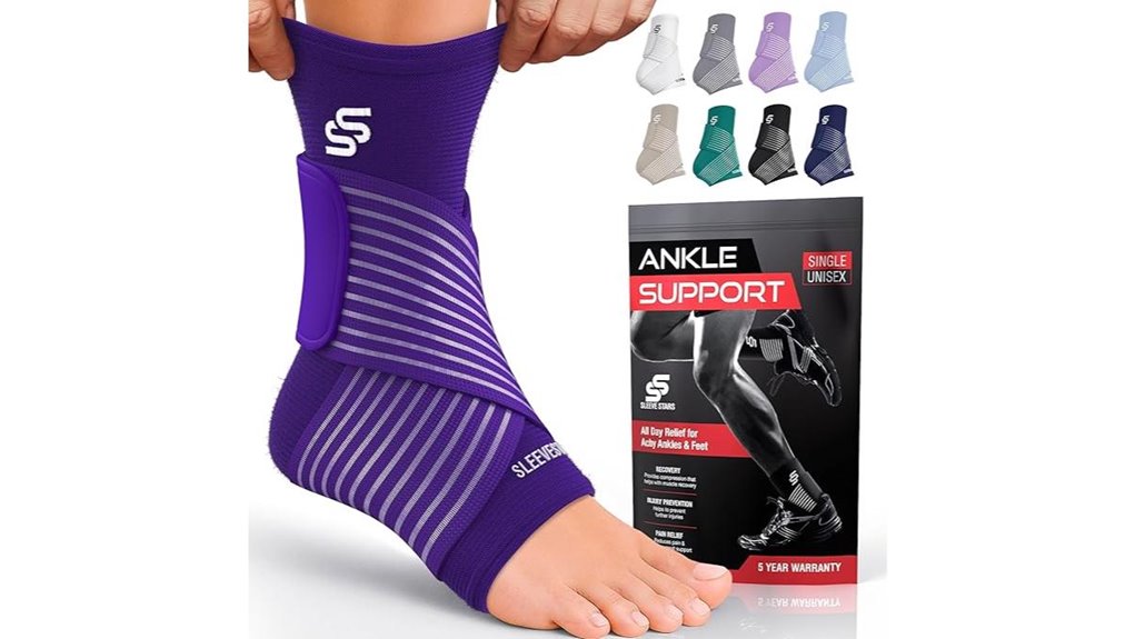 sleeve supports ankle sprains